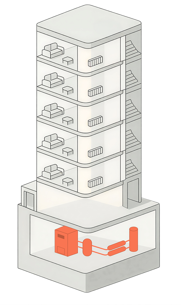 Bâtiment — structure intérieure